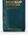 Matte Coffee Bag with Valve Mockup - Front View