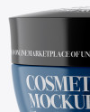 Glossy Cosmetic Jar Mockup