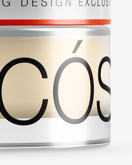 15ml Transparent Cosmetic Jar Mockup