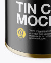 Tin Can With Pull Tab Mockup (High-Angle Shot)