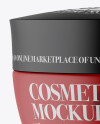 Matte Cosmetic Jar Mockup