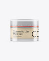 50ml Transparent Cosmetic Jar Mockup 50ml Transparent Cosmetic Jar Mockup