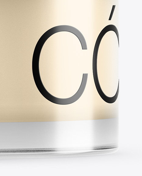 50ml Transparent Cosmetic Jar Mockup 50ml Transparent Cosmetic Jar Mockup