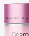 50ml Transparent Cosmetic Jar With Metallic Cap Mockup