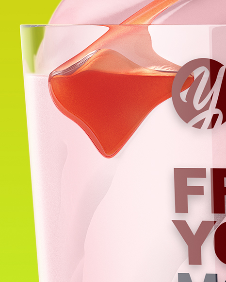 Cup With Frozen Yogurt Mockup