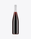 750ml Clear Glass Red Wine Bottle Mockup