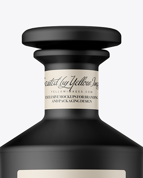 Matte Ceramic Bottle Mockup