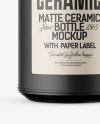 Matte Ceramic Bottle Mockup