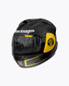 Moto GP Helmet Mockup - Half Side View