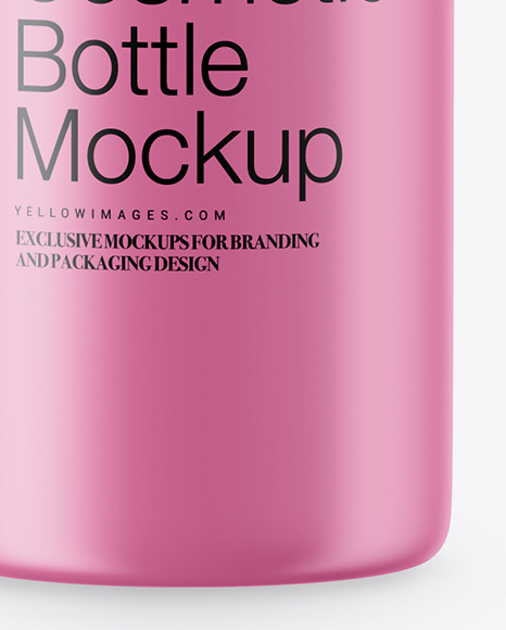 Matte Cosmetic Bottle Mockup Matte Cosmetic Bottle Mockup