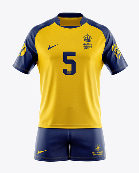 Men’s Full Rugby Kit HQ Mockup - Front View