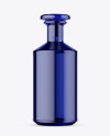 Blue Glass Bottle Mockup