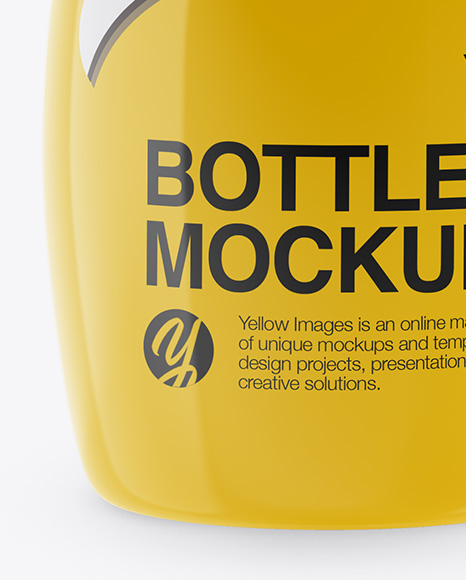 Glossy Bottle Mockup