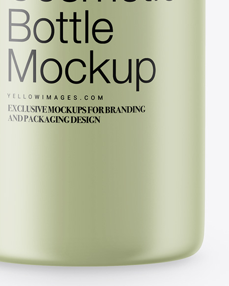 Matte Cosmetic Bottle With Wooden Cap Mockup Matte Cosmetic Bottle With Wooden Cap Mockup