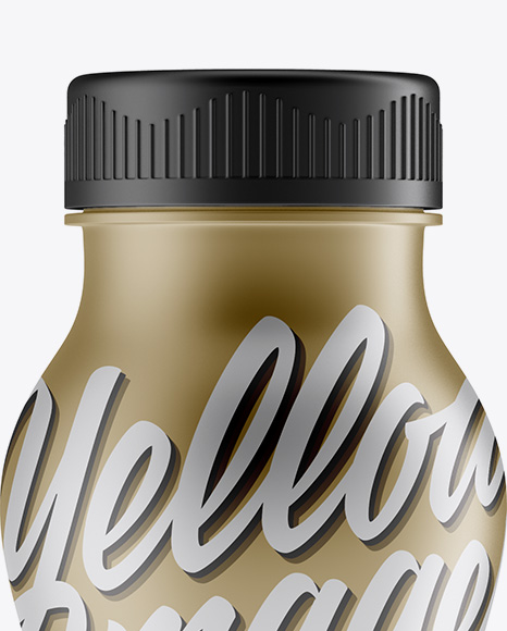 Matte Metallic Bottle Mockup