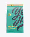 Matte Paper Flour Bag Mockup - Front View (Eye-Level Shot)