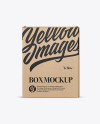 Kraft Paper Box Mockup - Front View