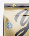 Metallic Paper Flour Bag Mockup - Front View (Eye-Level Shot)