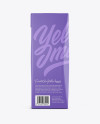 Carton Package with Straw Mockup - Front View