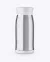 Matte Metallic Thermos Mockup