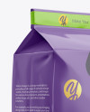 Glossy Paper Flour Bag Mockup - Halfside View (Eye-Level Shot)