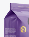 Glossy Paper Flour Bag Mockup - Halfside View (Eye-Level Shot)