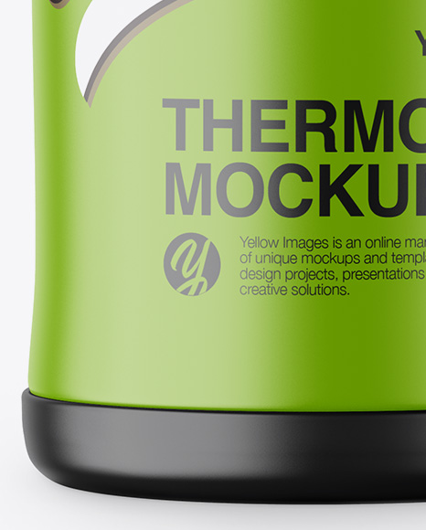 Matte Thermos Mockup