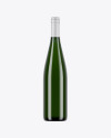 750ml Green Glass White Wine Bottle Mockup
