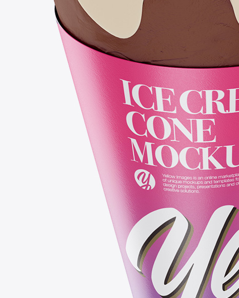 Ice Cream Cone Mockup