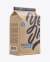 Kraft Paper Flour Bag Mockup - Halfside View (Eye-Level Shot)