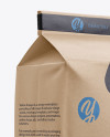 Kraft Paper Flour Bag Mockup - Halfside View (Eye-Level Shot)