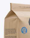 Kraft Paper Flour Bag Mockup - Halfside View (Eye-Level Shot)