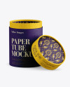 Opened Paper Tube Mockup