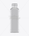 Plastic Juice Bottle W/ Clear Cap Mockup