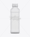 Matte Plastic Juice Bottle Mockup