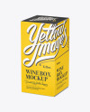 White Paper Wine Box - 70° Angle