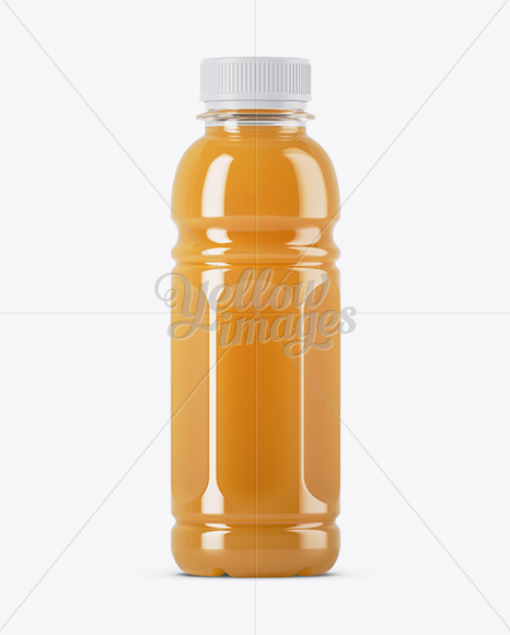 Peach Juice Bottle Mockup