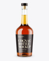 Cognac Bottle Mockup - Front View