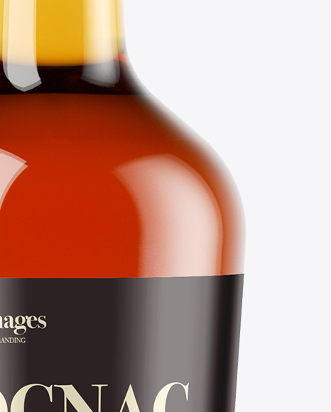 Cognac Bottle Mockup - Front View