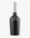 Cognac Black Matte Bottle Mockup - Front View