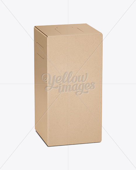 Kraft Paper Wine Box - 25° Angle