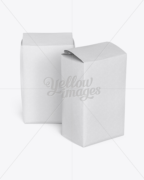 Two Paper Flour Bags Mockup - Free Download Images High Quality PNG