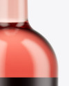 Pink Bottle For Wine Mockup