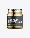 Chrome Protein Jar Mockup Chrome Protein Jar Mockup