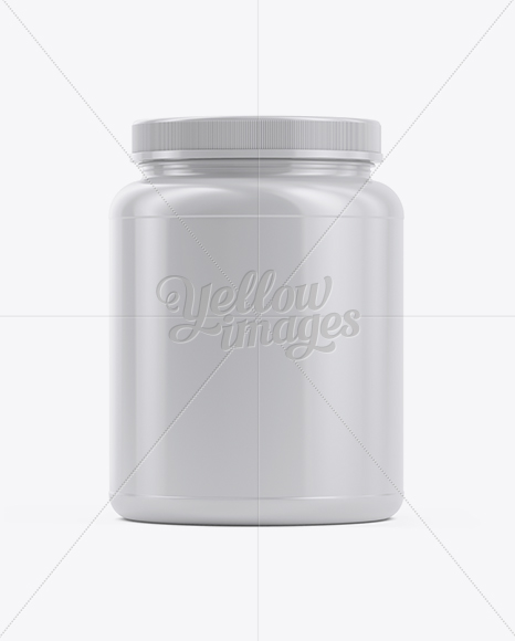 Protein Jar W/ Screw Cap Mockup Protein Jar W/ Screw Cap Mockup