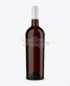 Dark Amber Glass Bordeaux Bottle Mockup