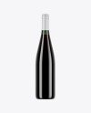 750ml Green Glass Bottle With Red Wine Mockup 750ml Green Glass Bottle With Red Wine Mockup
