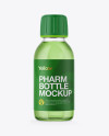 100ml Clear Glass Bottle Mockup