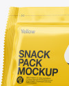 Snack Pack Mockup - Half Side View