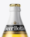 Clear Beer Bottle Mockup